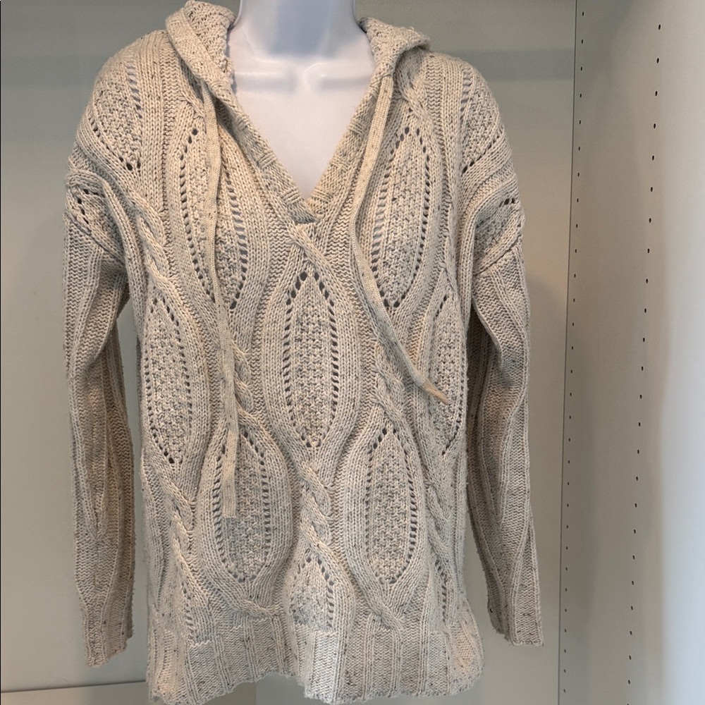 Cozy Cream Cable Knit Women's Sweater